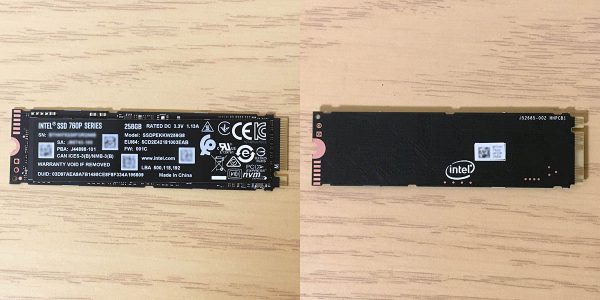 インテル SSD 760p 256GB SSDPEKKW256G8XT – メカニカルマンブログ