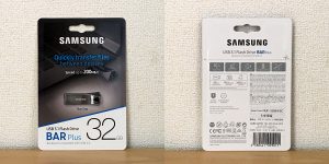 サムスン USBメモリー BAR Plus 32GB MUF-32BE4/EC パッケージ